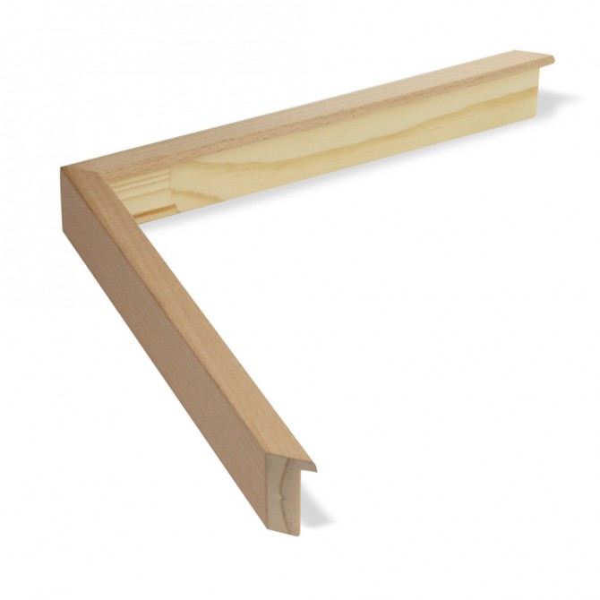Marco Madera Chapada en Haya Rectangular - Cuadrostock