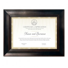 Plain classic Black Frame for DIN A4 - Cuadrostock