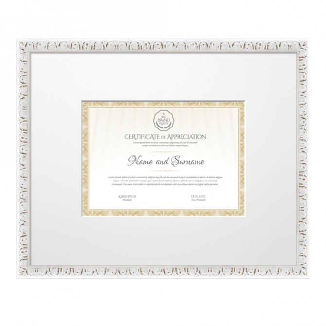 Classic White Frame for DIN A4 - Cuadrostock Classic White Frame for DIN A4 - Cuadrostock