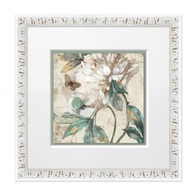 copy of Juego de 2 cuadros de flores con marco blanco - Cuadrostock