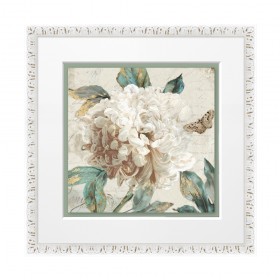 copy of Juego de 2 cuadros de flores con marco blanco - Cuadrostock