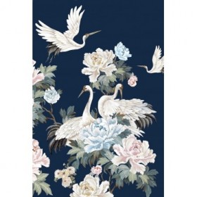 Pearly White Cranes II - Cuadrostock