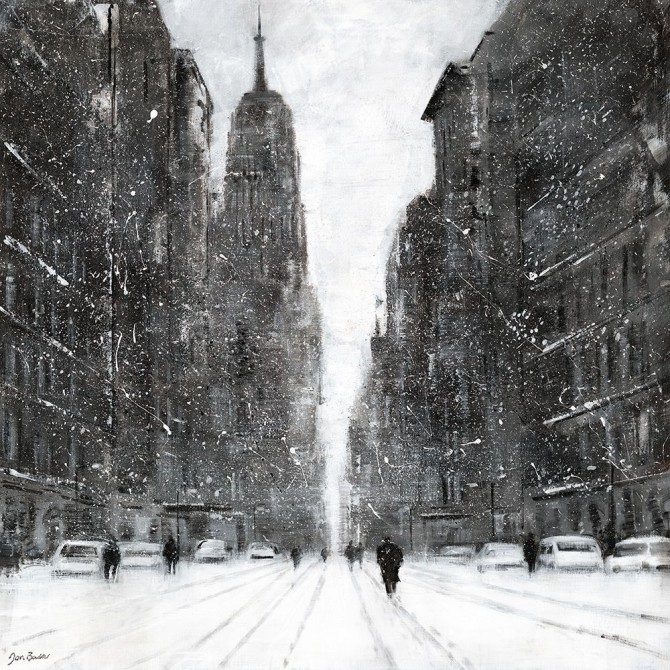 Snow Flurries, 5th Avenue - Cuadrostock