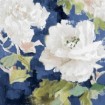 White Modern Peonies on Blue I - Cuadrostock