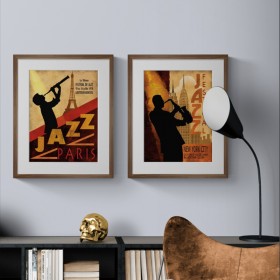 Juego de 2 cuadros Jazz - Cuadrostock