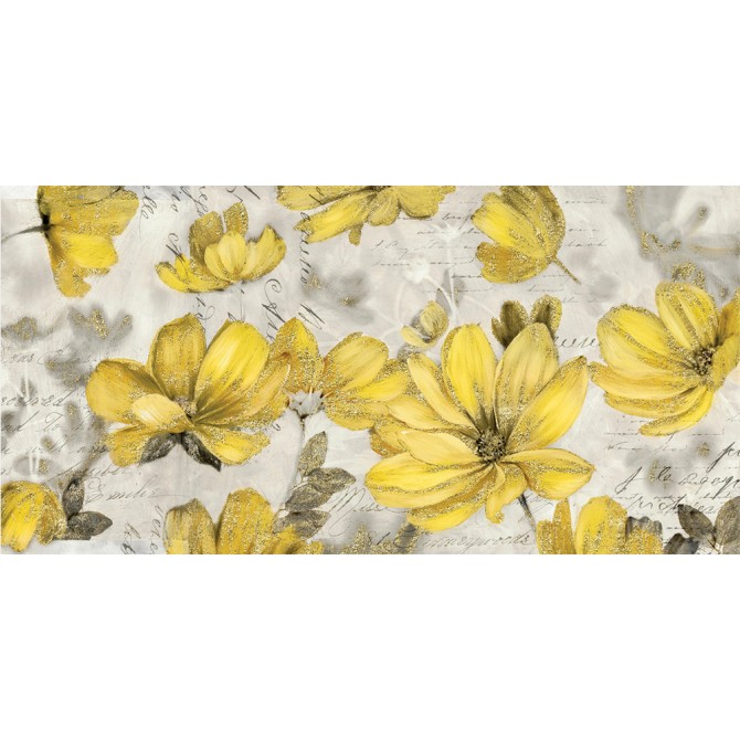 Cuadro para dormitorio - Cuadro de flores Royale Yellow - Cuadrostock