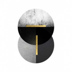 Black Grey Gold Circles 1 - Cuadrostock