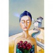 Tuscan Girl with Roses - Cuadrostock