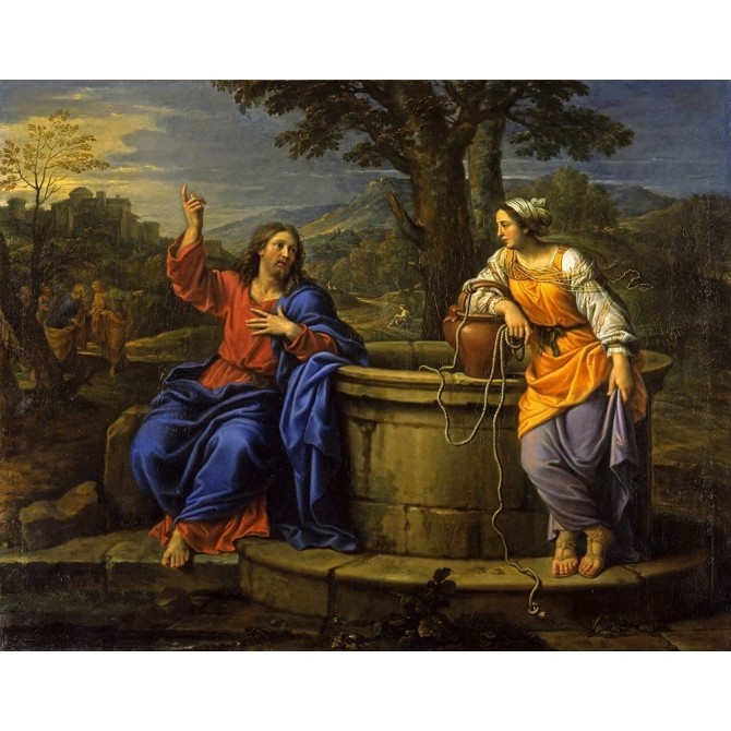 Christ and the Woman of Samaria - Cuadrostock