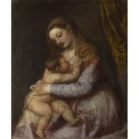 The Virgin suckling the Infant Christ - Cuadrostock