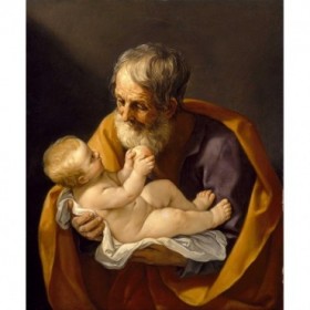 Saint Joseph and the Christ Child - Cuadrostock