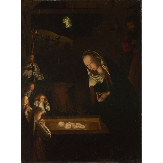 Nativity at Night - Cuadrostock