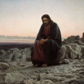 Christ in the Desert - Cuadrostock