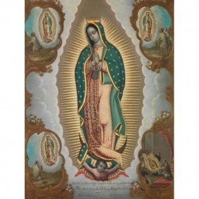 The Virgin of Guadalupe with the Four Apparitions - Cuadrostock