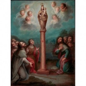 The Apparition of the Virgin of El Pilar to St. James - Cuadrostock