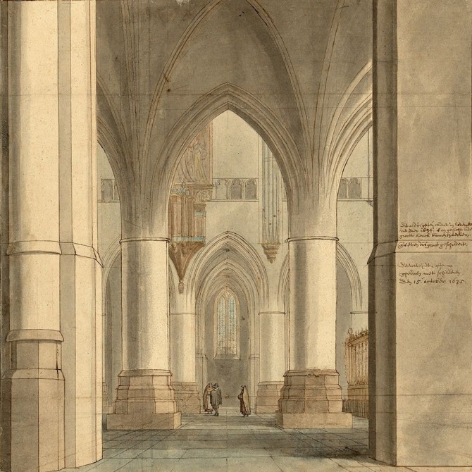 The Choir and North Ambulatory of the Church of Saint Bavo, Haarlem, 1634 - Cuadrostock