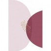 Abstract Minimalist Burgundy Gold 5 - Cuadrostock