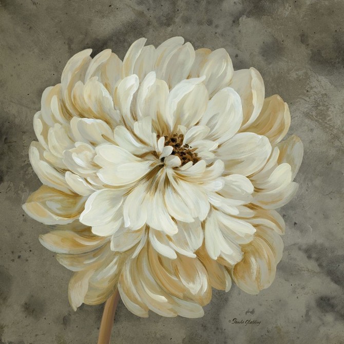 Pearl Grey Floral Study I - Cuadrostock