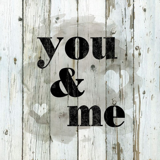 Wood Stencil You and Me - Cuadrostock