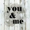 Wood Stencil You and Me - Cuadrostock