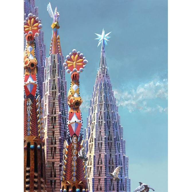 Sagrada Familia Towers III - Cuadrostock