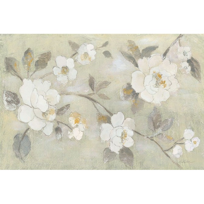 Romantic Spring Flowers I White Horizontal - Cuadrostock