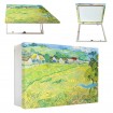 Tapacontador horizontal blanco con cuadro de un paisaje de Van Gogh - Cuadrostock