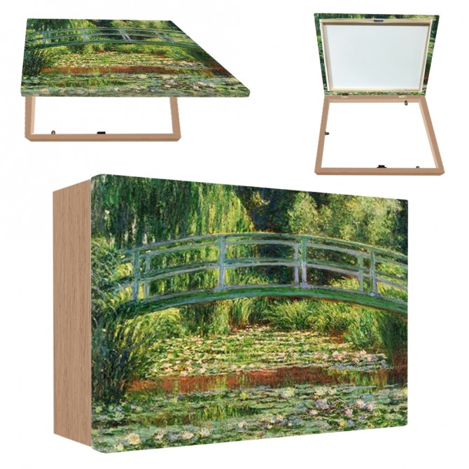 Tapacontador horizontal madera haya - Monet 01 - Cuadrostock