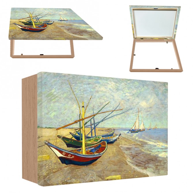 Tapacontador horizontal madera haya - Van Gogh 07 - Cuadrostock