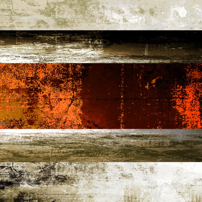 Cuadro Decorativo abstracto tonos naranja - Cuadrostock