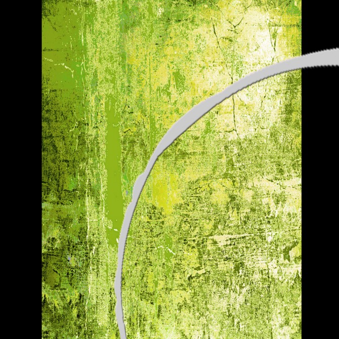 Cuadro Decorativo Abstracto Tono Verde - Cuadrostock