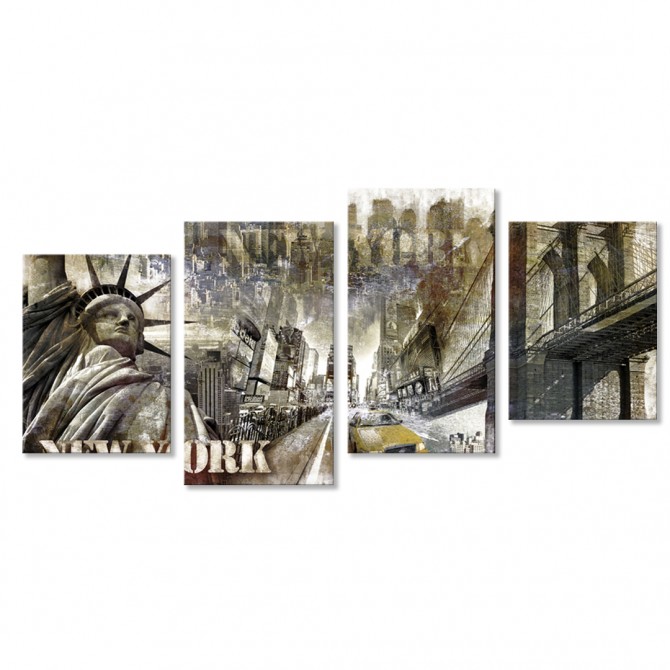 copy of PLANTILLA XL04- Cuadro XXX compuesto por 4 partes - Cuadrostock