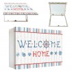 Tapacontador horizontal blanco Welcome Home - Cuadrostock