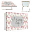 Tapacontador horizontal blanco "oh happy day" - Cuadrostock