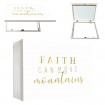 Tapacontador horizontal blanco con texto - Cuadrostock