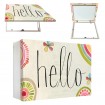 Tapacontador horizontal blanco "Hello" - Cuadrostock