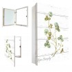 Tapacontador vertical blanco hojas silvestres - Cuadrostock