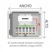 Tapacontador vertical blanco con cuadro de un campo - Cuadrostock