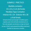 Tapacontador vertical blanco con cuadro de Madrid num. 72 - Cuadrostock