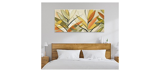 Warm tones wall art for bedroom