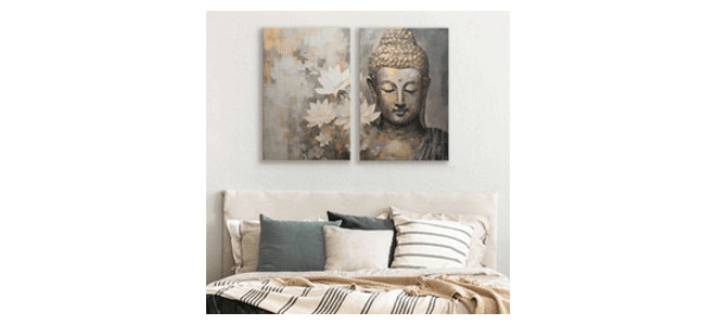 Diptych Paintings  For Bed Room