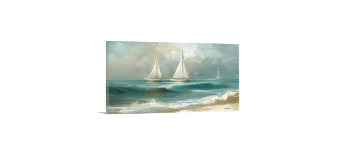 Canvas with seascapes