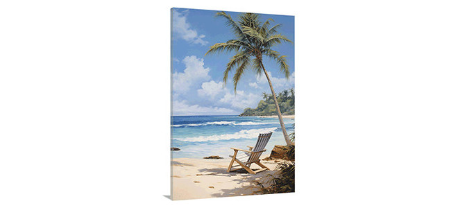 Tropical Beach Canvas