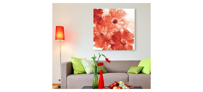 Red Flowers canvas prints