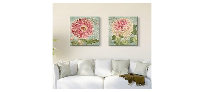 Pink Flowers canvas prints